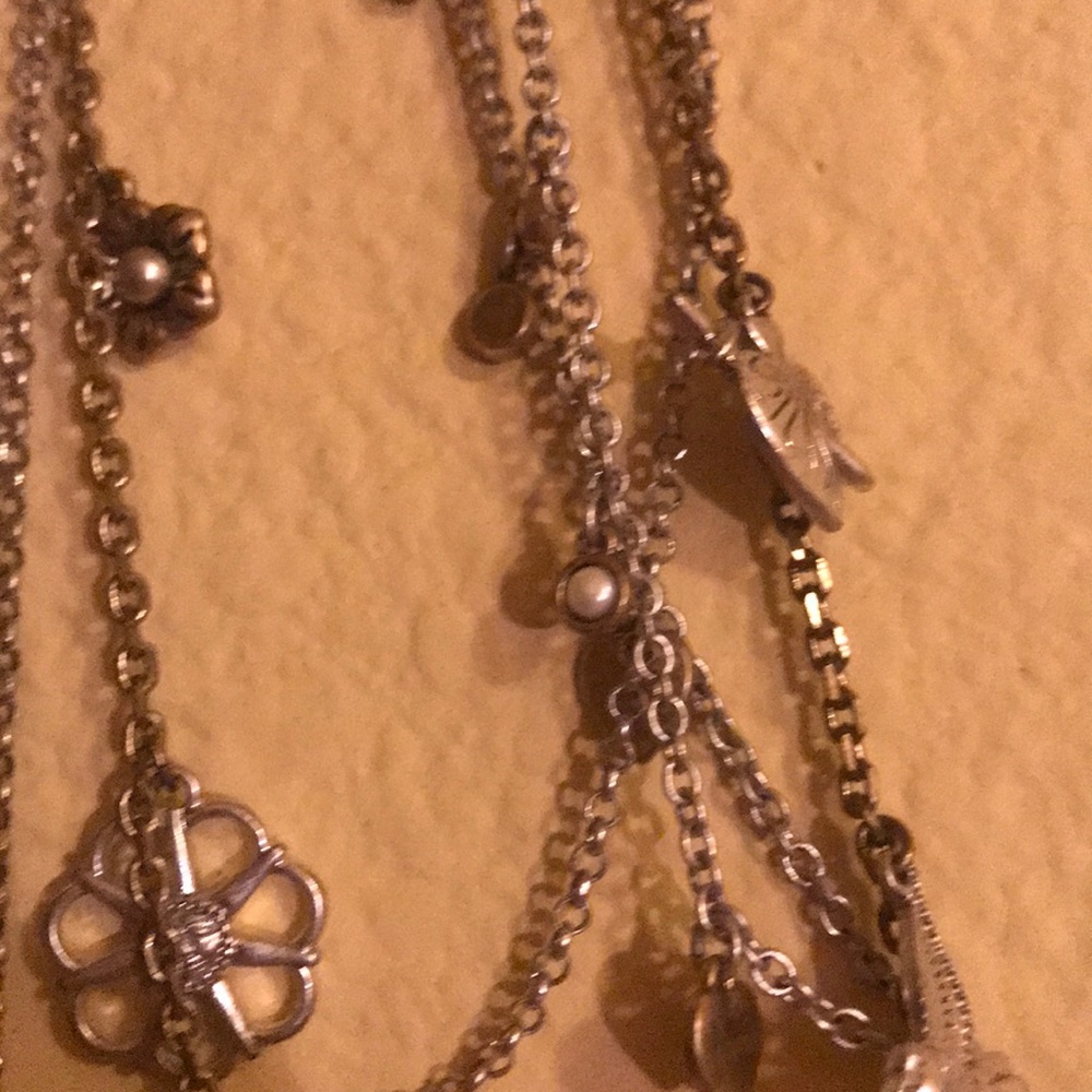 Lucky Brand Statement Necklace silver